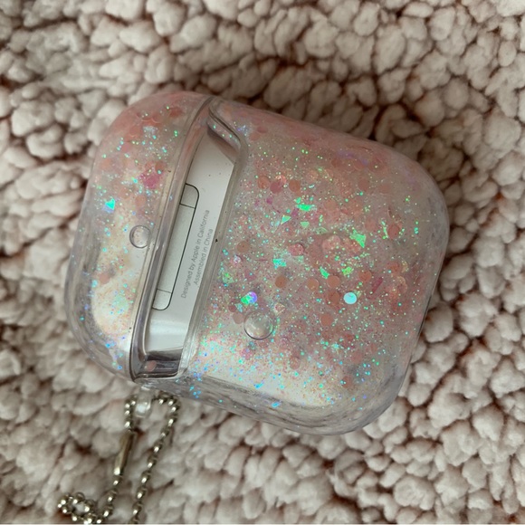 Bt21 Cooky liquid glitter hard case Airpods Gen 1/Gen 2 - Picture 10 of 11